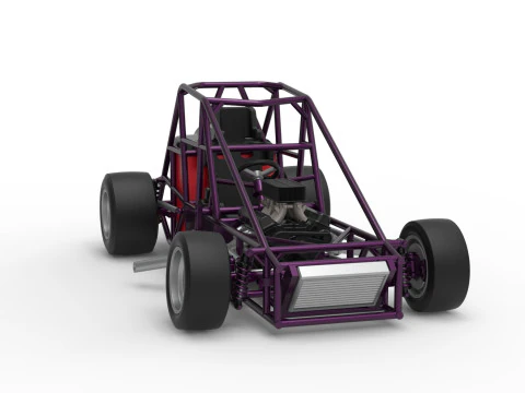Experimental Pavement Silver Crown Car Base Version 2 Scale 1 to 25 3D Print Model