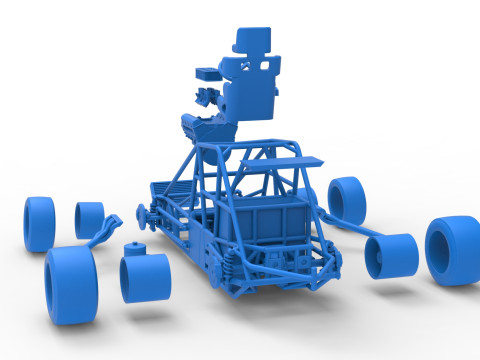 実験用舗装 シルバー クラウン カー ベース バージョン 2 スケール 1 ～ 25 3Dプリントモデル