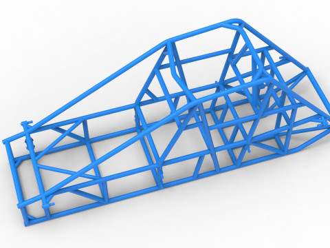 Telaio della pavimentazione sperimentale Silver Crown Car Versione 2 Scala da 1 a 25 Modello di stampa 3D