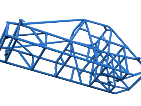 Telaio della pavimentazione sperimentale Silver Crown Car Versione 2 Scala da 1 a 25 Modello di stampa 3D