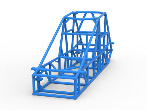 Telaio della pavimentazione sperimentale Silver Crown Car Versione 2 Scala da 1 a 25 Modello di stampa 3D