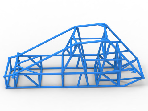 Telaio della pavimentazione sperimentale Silver Crown Car Versione 2 Scala da 1 a 25 Modello di stampa 3D