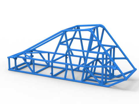 Telaio della pavimentazione sperimentale Silver Crown Car Versione 2 Scala da 1 a 25 Modello di stampa 3D