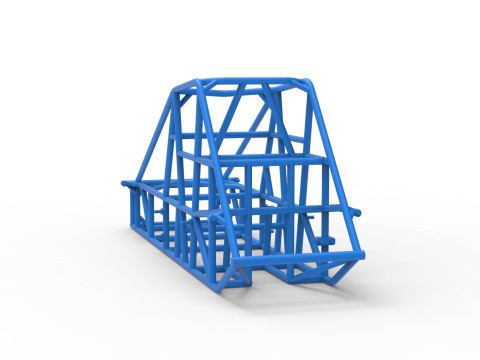 Telaio della pavimentazione sperimentale Silver Crown Car Versione 2 Scala da 1 a 25 Modello di stampa 3D