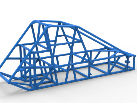 Telaio della pavimentazione sperimentale Silver Crown Car Versione 2 Scala da 1 a 25 Modello di stampa 3D