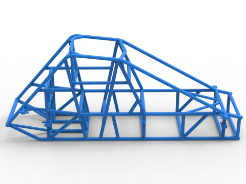 Telaio della pavimentazione sperimentale Silver Crown Car Versione 2 Scala da 1 a 25 Modello di stampa 3D