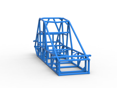 Telaio della pavimentazione sperimentale Silver Crown Car Versione 2 Scala da 1 a 25 Modello di stampa 3D