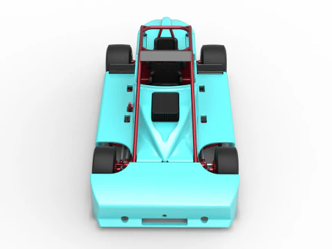 Experimental Pavement Silver Crown Car Version 3 Scale 1 to 25 3D Print Model