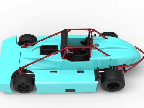 Experimental Pavement Silver Crown Car Version 3 Scale 1 to 25 3D Print Model