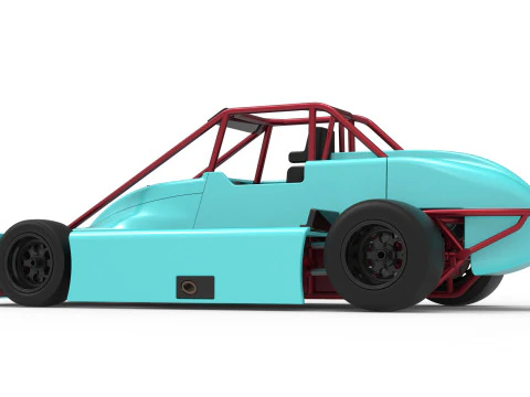 Experimental Pavement Silver Crown Car Version 3 Scale 1 to 25 3D Print Model