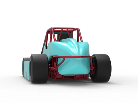 Experimental Pavement Silver Crown Car Version 3 Scale 1 to 25 3D Print Model