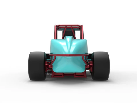 Experimental Pavement Silver Crown Car Version 3 Scale 1 to 25 3D Print Model