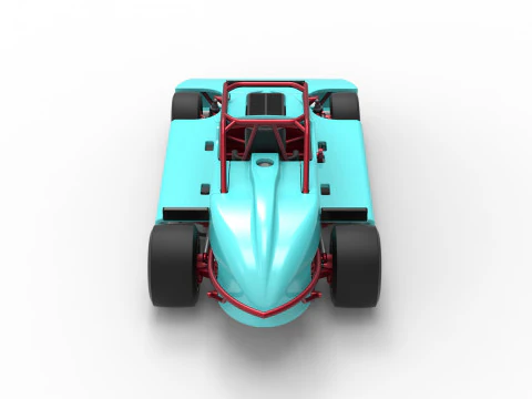 Experimental Pavement Silver Crown Car Version 3 Scale 1 to 25 3D Print Model