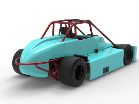Experimental Pavement Silver Crown Car Version 3 Scale 1 to 25 3D Print Model