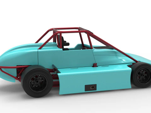 Experimental Pavement Silver Crown Car Version 3 Scale 1 to 25 3D Print Model