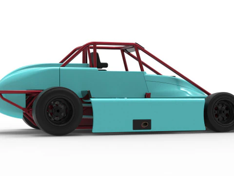 Experimental Pavement Silver Crown Car Version 3 Scale 1 to 25 3D Print Model
