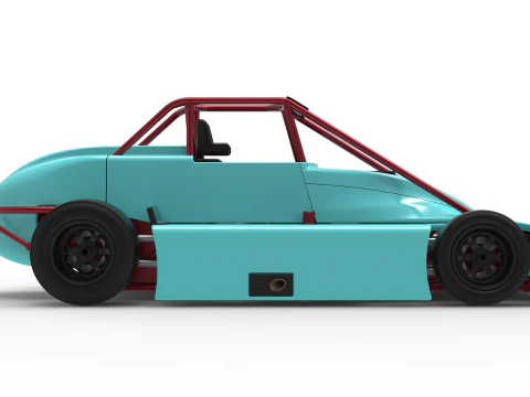 Experimental Pavement Silver Crown Car Version 3 Scale 1 to 25 3D Print Model