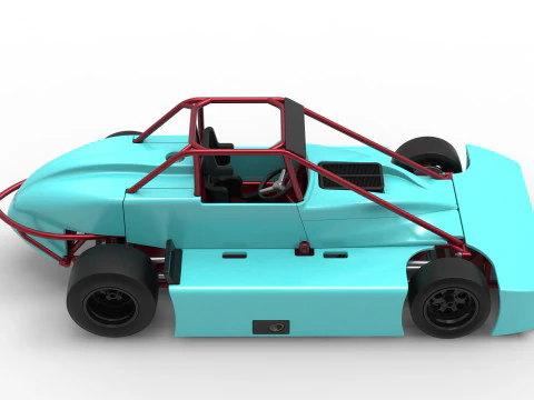 Experimental Pavement Silver Crown Car Version 3 Scale 1 to 25 3D Print Model
