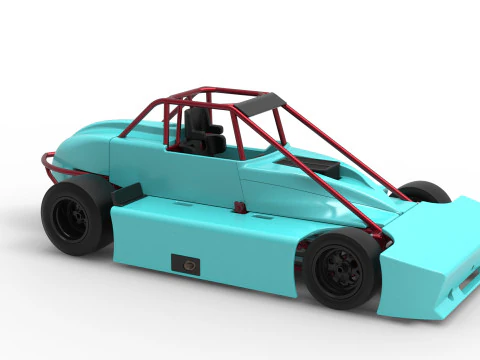 Experimental Pavement Silver Crown Car Version 3 Scale 1 to 25 3D Print Model