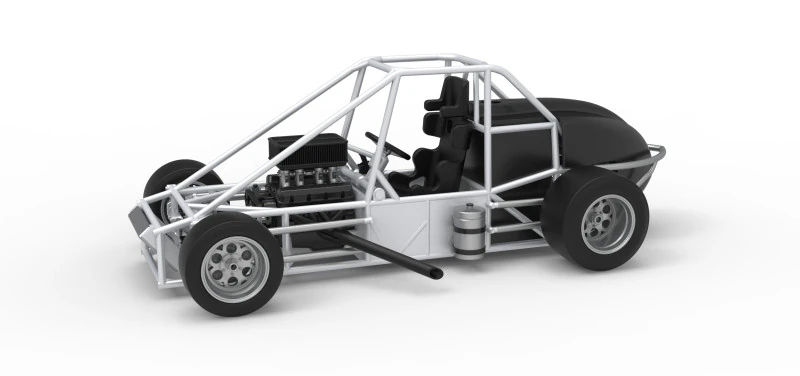 Experimental Pavement Silver Crown Car Base Version 3 Scale 1 to 25 3D Print Model .c4d .max .obj .3ds .fbx .stl .blend 