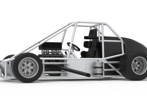 Experimental Pavement Silver Crown Car Base Version 3 Scale 1 to 25 3D Print Model