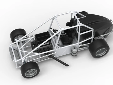 Experimental Pavement Silver Crown Car Base Version 3 Scale 1 to 25 3D Print Model