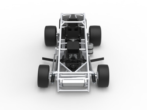 実験用舗装 シルバー クラウン カー ベース バージョン 3 スケール 1 ～ 25 3Dプリントモデル