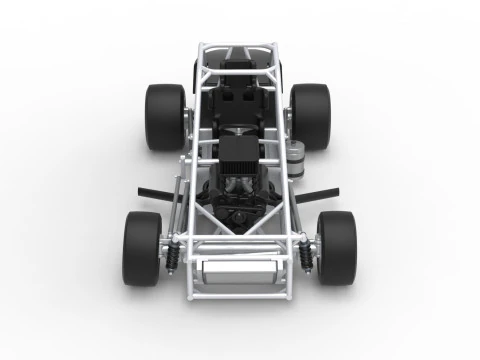 Experimental Pavement Silver Crown Car Base Version 3 Scale 1 to 25 3D Print Model