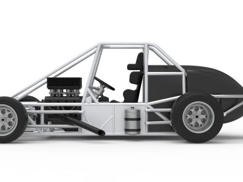 Experimental Pavement Silver Crown Car Base Version 3 Scale 1 to 25 3D Print Model