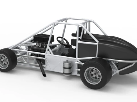 Experimental Pavement Silver Crown Car Base Version 3 Scale 1 to 25 3D Print Model