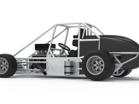 Experimental Pavement Silver Crown Car Base Version 3 Scale 1 to 25 3D Print Model