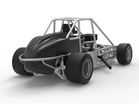 Experimental Pavement Silver Crown Car Base Version 3 Scale 1 to 25 3D Print Model