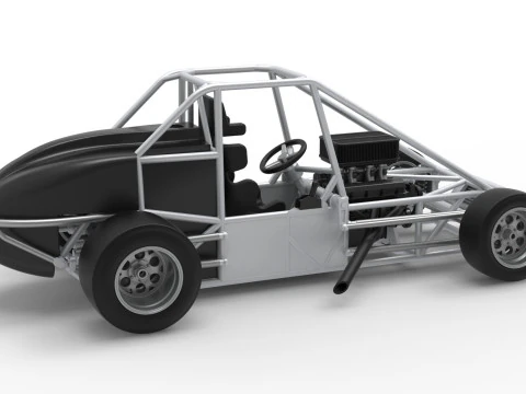 Experimental Pavement Silver Crown Car Base Version 3 Scale 1 to 25 3D Print Model