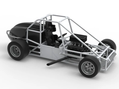 Experimental Pavement Silver Crown Car Base Version 3 Scale 1 to 25 3D Print Model