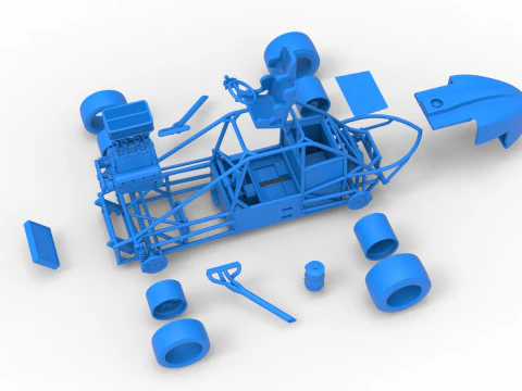 Experimental Pavement Silver Crown Car Base Version 3 Scale 1 to 25 3D Print Model
