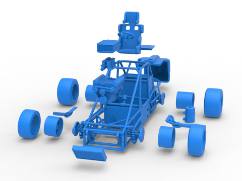 実験用舗装 シルバー クラウン カー ベース バージョン 3 スケール 1 ～ 25 3Dプリントモデル