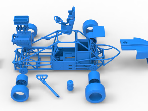 実験用舗装 シルバー クラウン カー ベース バージョン 3 スケール 1 ～ 25 3Dプリントモデル