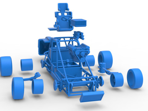 実験用舗装 シルバー クラウン カー ベース バージョン 3 スケール 1 ～ 25 3Dプリントモデル