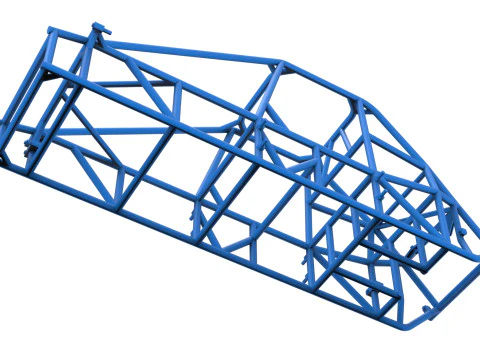 Каркас експериментального тротуару Silver Crown Car Version 3 Масштаб від 1 до 25 3D Принт Модель