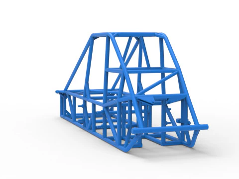 Каркас експериментального тротуару Silver Crown Car Version 3 Масштаб від 1 до 25 3D Принт Модель