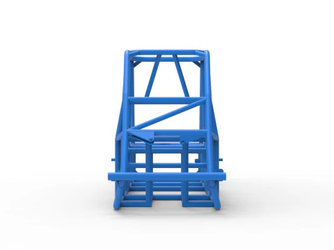 Каркас експериментального тротуару Silver Crown Car Version 3 Масштаб від 1 до 25 3D Принт Модель