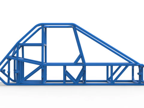 Каркас експериментального тротуару Silver Crown Car Version 3 Масштаб від 1 до 25 3D Принт Модель