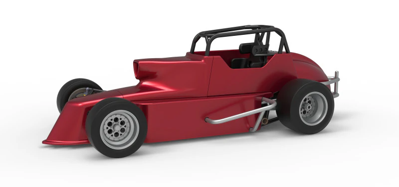 Pavement Silver Crown Car Version 2 Scale 1 to 25 3D Print Model .c4d .max .obj .3ds .fbx .stl .blend 