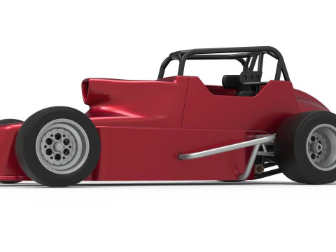 Pavement Silver Crown Car Version 2 Scale 1 to 25 3D Print Model