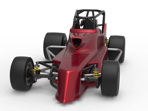 Pavement Silver Crown Car Version 2 Scale 1 to 25 3D Print Model
