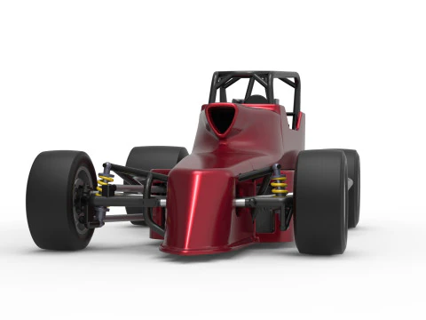 Pavement Silver Crown Car Version 2 Scale 1 to 25 3D Print Model