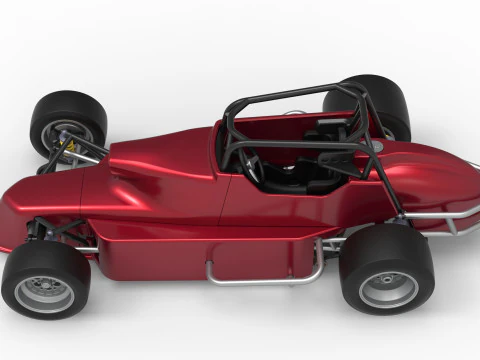 Pavement Silver Crown Car Version 2 Scale 1 to 25 3D Print Model