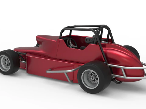 Pavement Silver Crown Car Version 2 Scale 1 to 25 3D Print Model