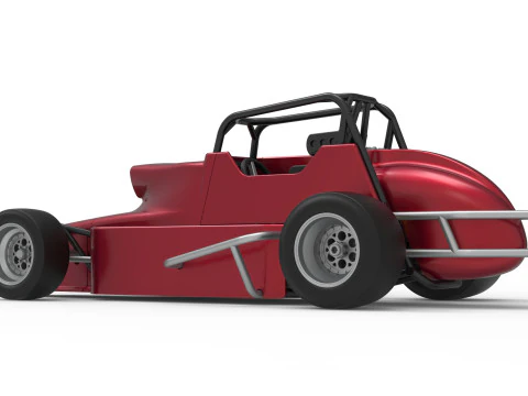 Pavement Silver Crown Car Version 2 Scale 1 to 25 3D Print Model