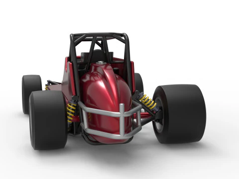 Pavement Silver Crown Car Version 2 Scale 1 to 25 3D Print Model